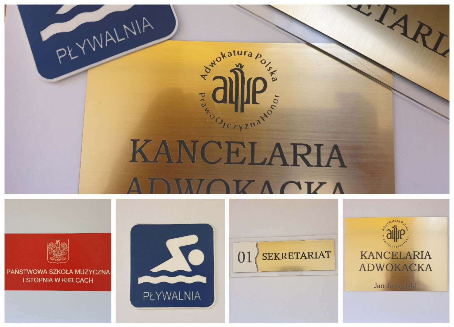 Tabliczki i oznaczenia wykonane przez Cut-System